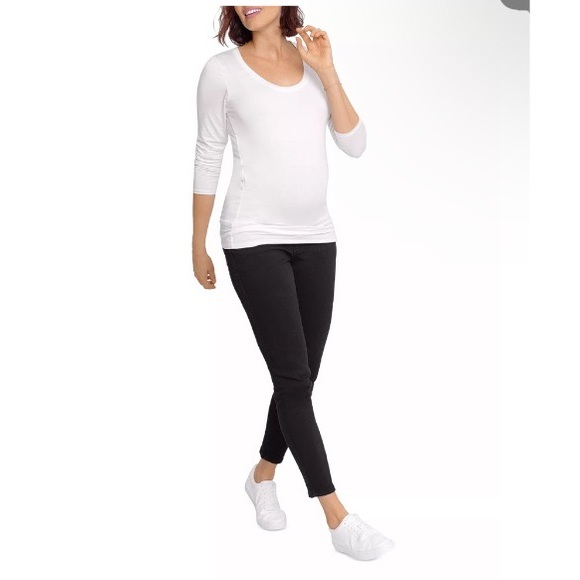 NWT Ingrid & Isabel Crossover Panel Maternity Skinny Jeans - Picture 1 of 8